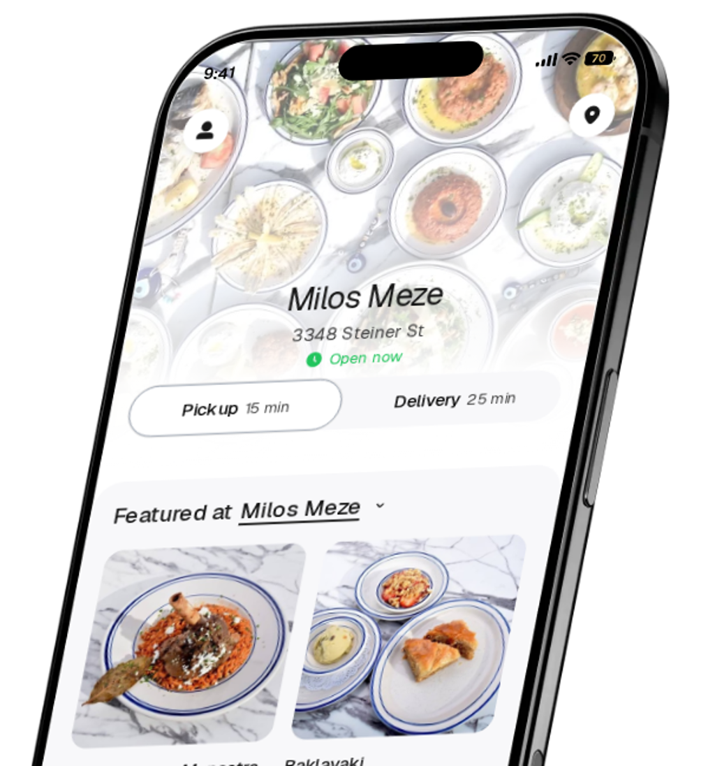Milos Meze app preview